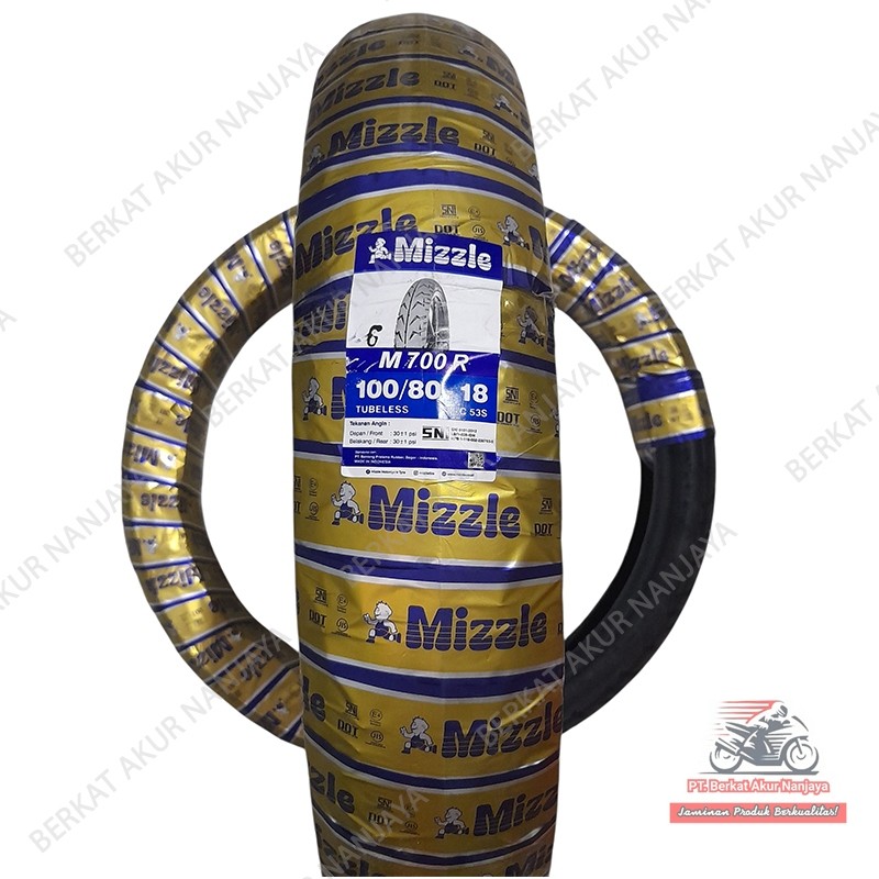 Ban Mizzle M 700 100 80 Ring 18 Tubeless BONUS Pentil Ban Tiger Rx King