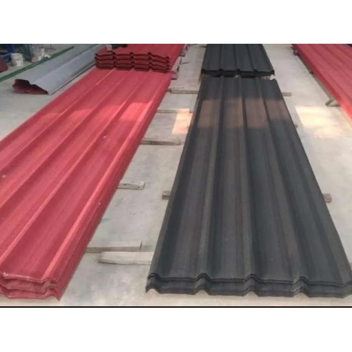 Atap Spandek Pasir 0.35-0.40 Panjang 3/4/5/6 Meter - Hitam, 0.35, 3 Meter