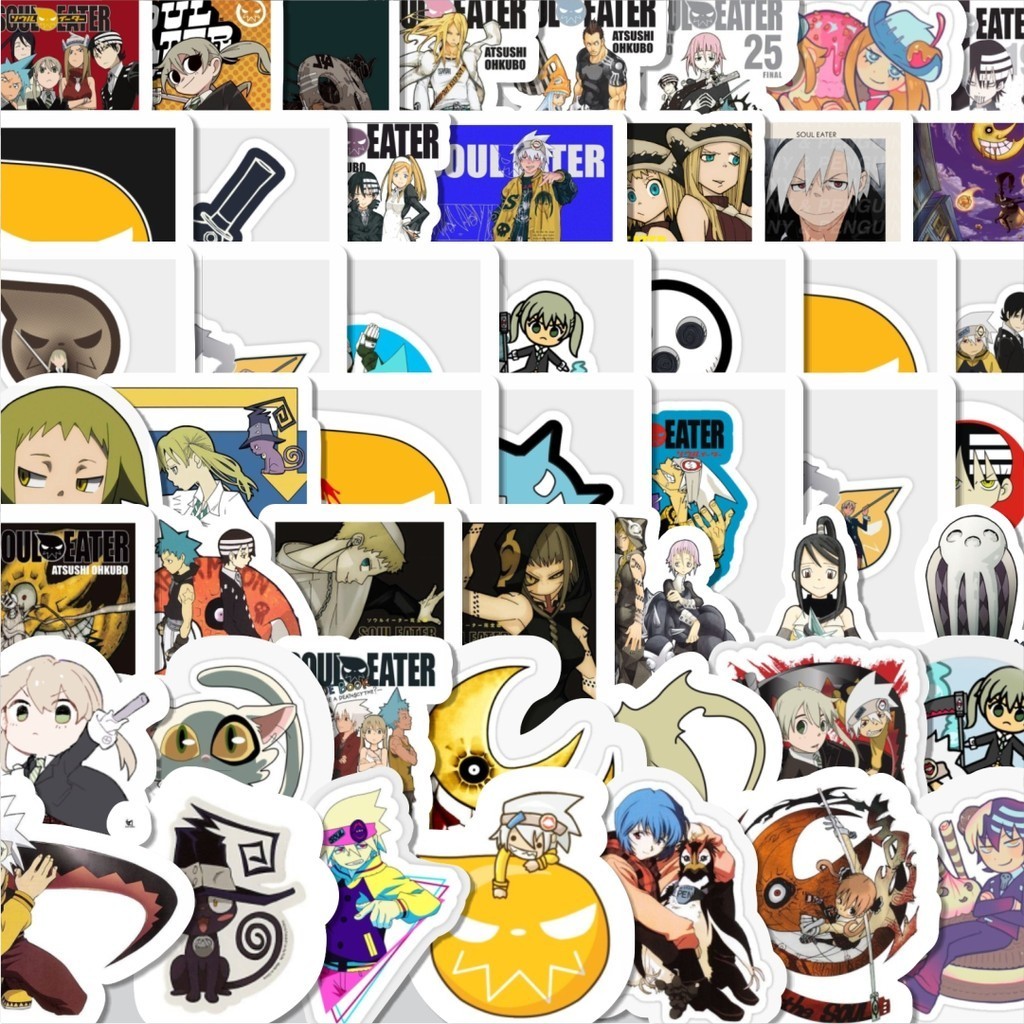 

Stiker Cutting Pack Stiker Anime Soul Eater Isi 100Pcs Series Aesthetic Lucu Keren Untuk Koper Bahan Vynil