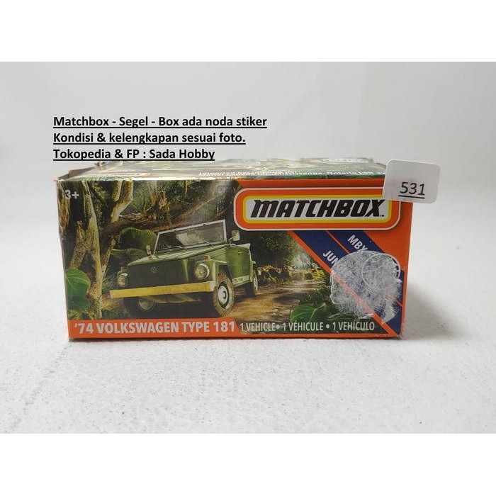 IP3... Matchbox Power Grab Volkswagen VW Safari Type 181 2ND