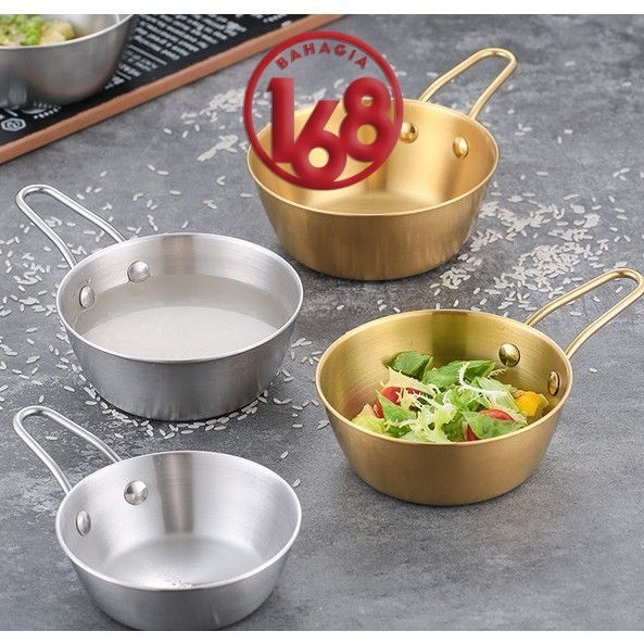 

Panci / Mangkok Diameter 14CM Dengan Gagang Pegangan Serbaguna SUS 304