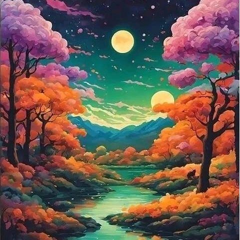 

Canvas Painting By Number Lukisan Kerajinan Tangan Paint By Numbers 40×50cm - A