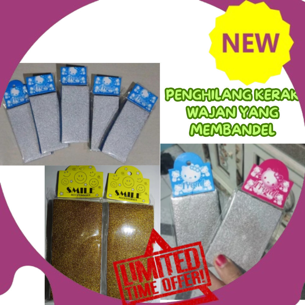 Bisa Cod Spon Penghilang Kerak Panci Wajan Gosong Penggosok Panci Wajan Gosong Sikat Panci Wajan Gos