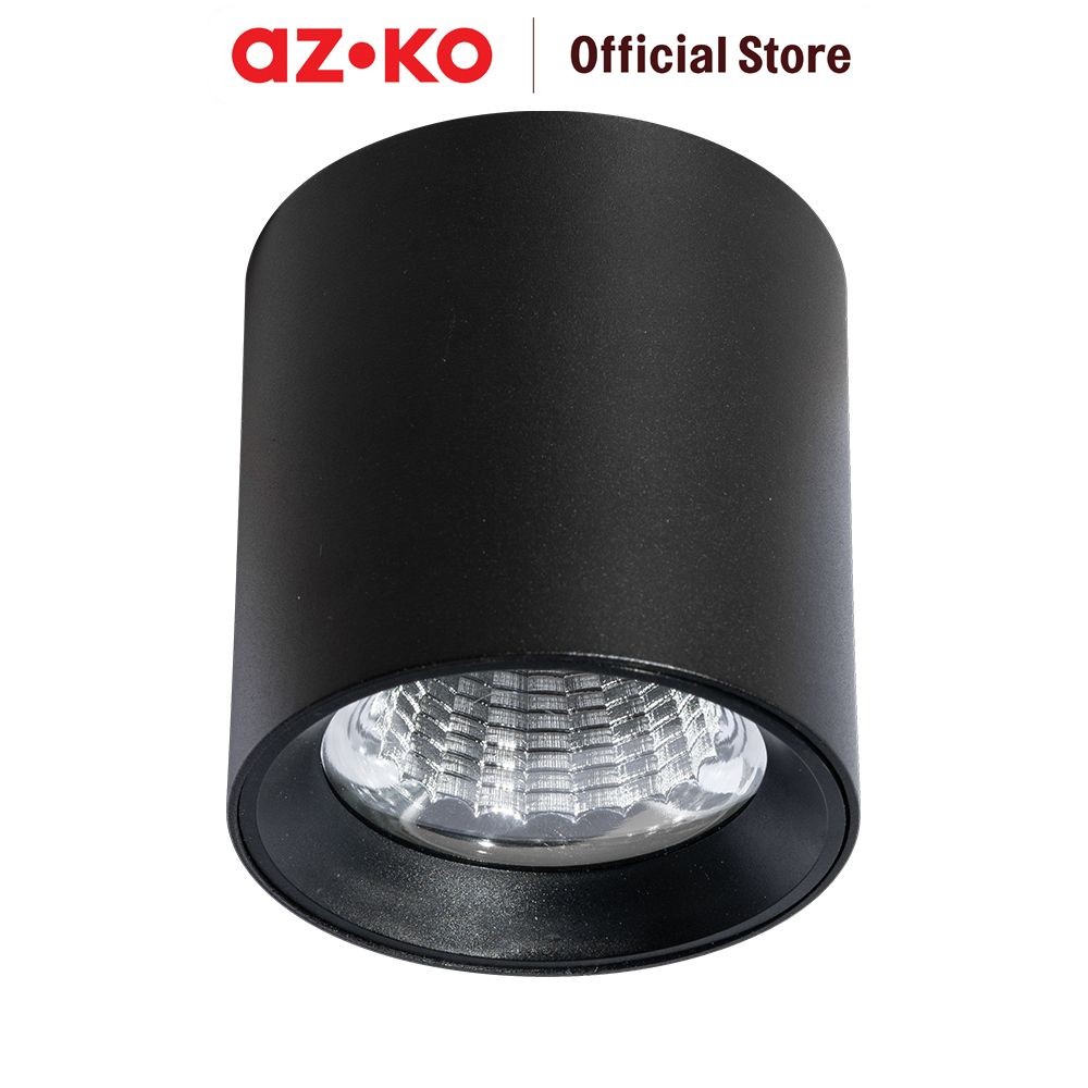 AZKO Krisbow Lampu Downlight Led Cob Outbow 20 watt Warm White - Hitam Lampu Sorot Ceiling Light Per