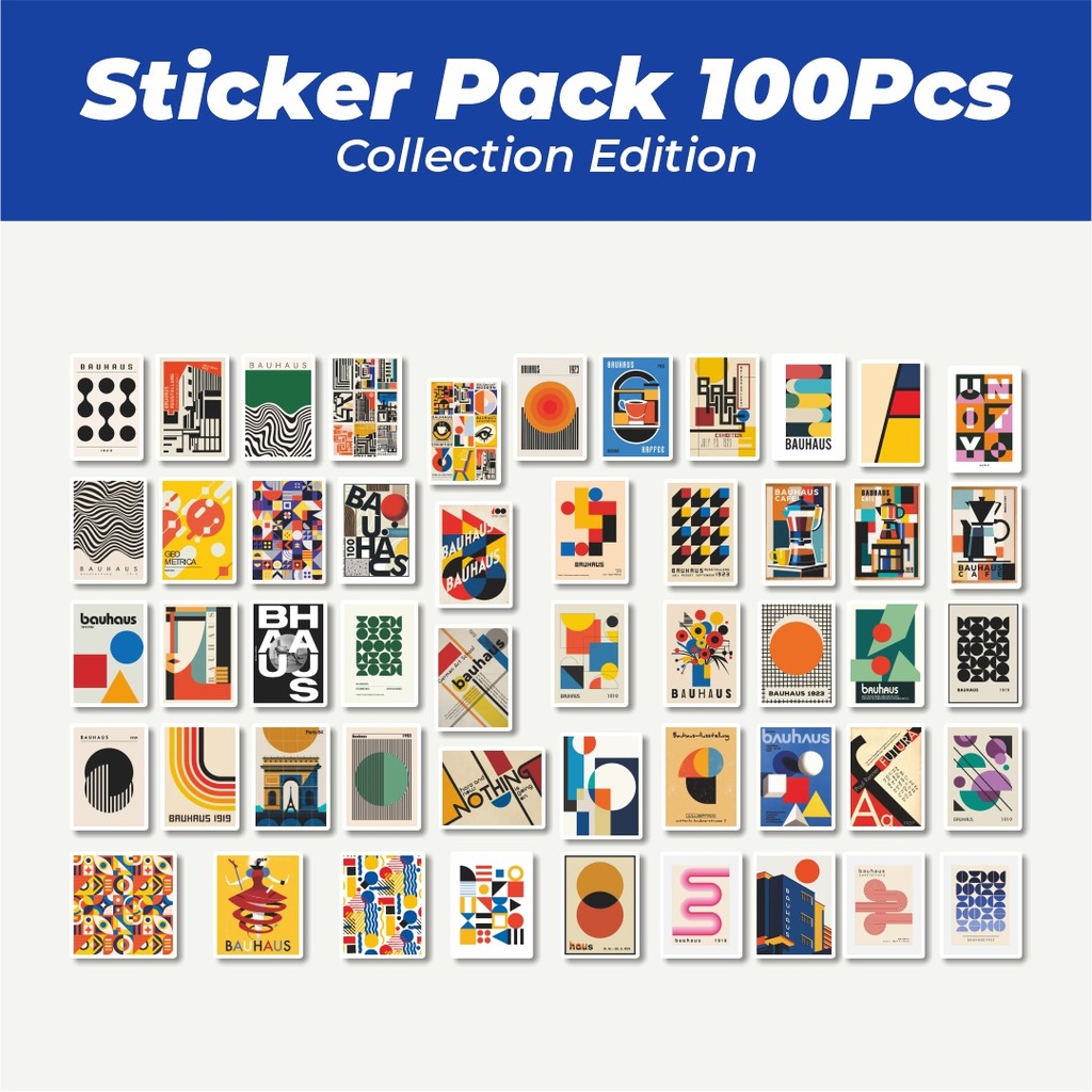 

Hot Stiker Bauhaus AbstraK Lucu Anti Air Stikers Berperekat Waterproof Sticker Decal Buat Motor Helm Buku Journal Koper Casing HP Laptop Botol Minum