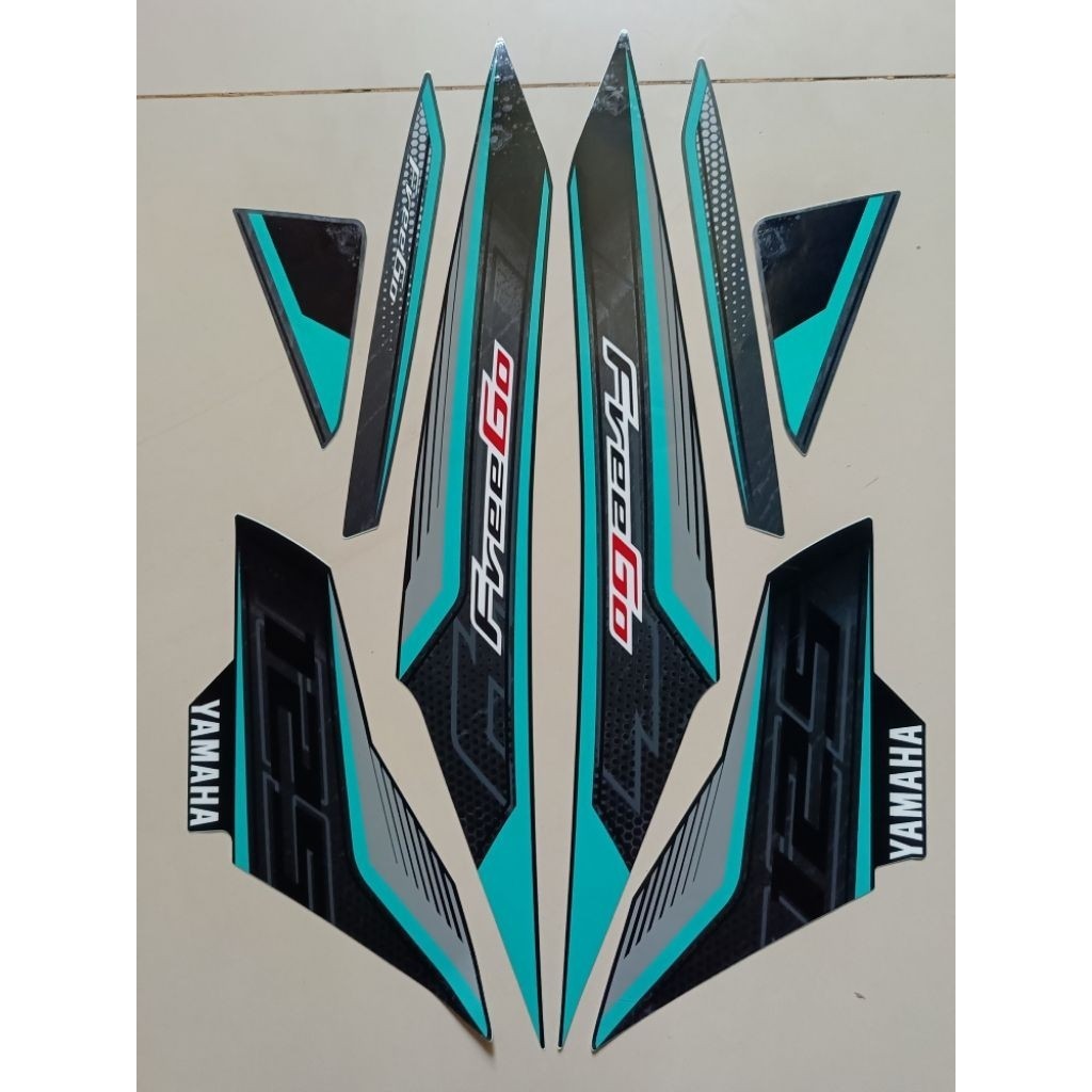 STRIPING STIKER FREEGO 2025 HITAM FUL BIRU TOSCA LIST ORIGINAL