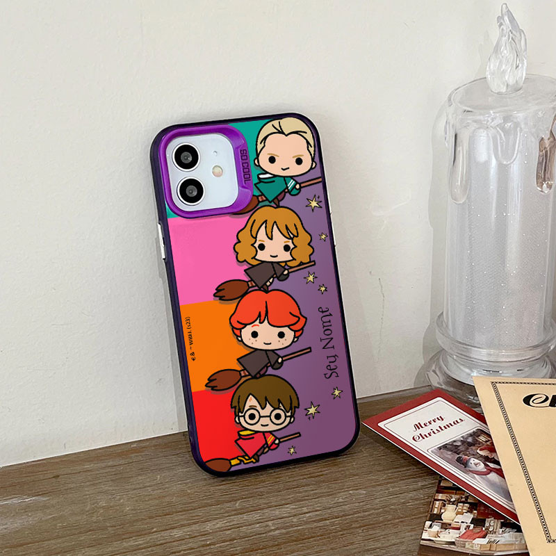 Premium Matte Hard Casing hp iPhone 15 pro max Casing Ponsel Buram IMD Harry Potter cute cartoon pat