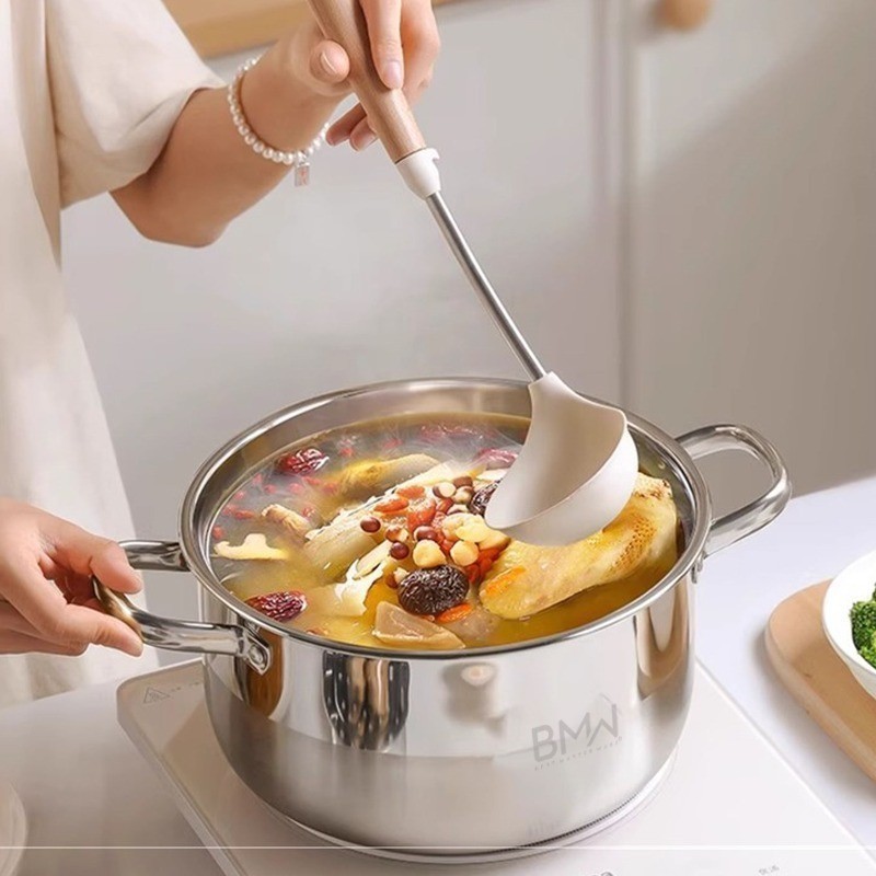 Panci Milkpot Marina Panci Soup Rebus Serbaguna Bahan Stainless Steel Dengan Tutup Kaca