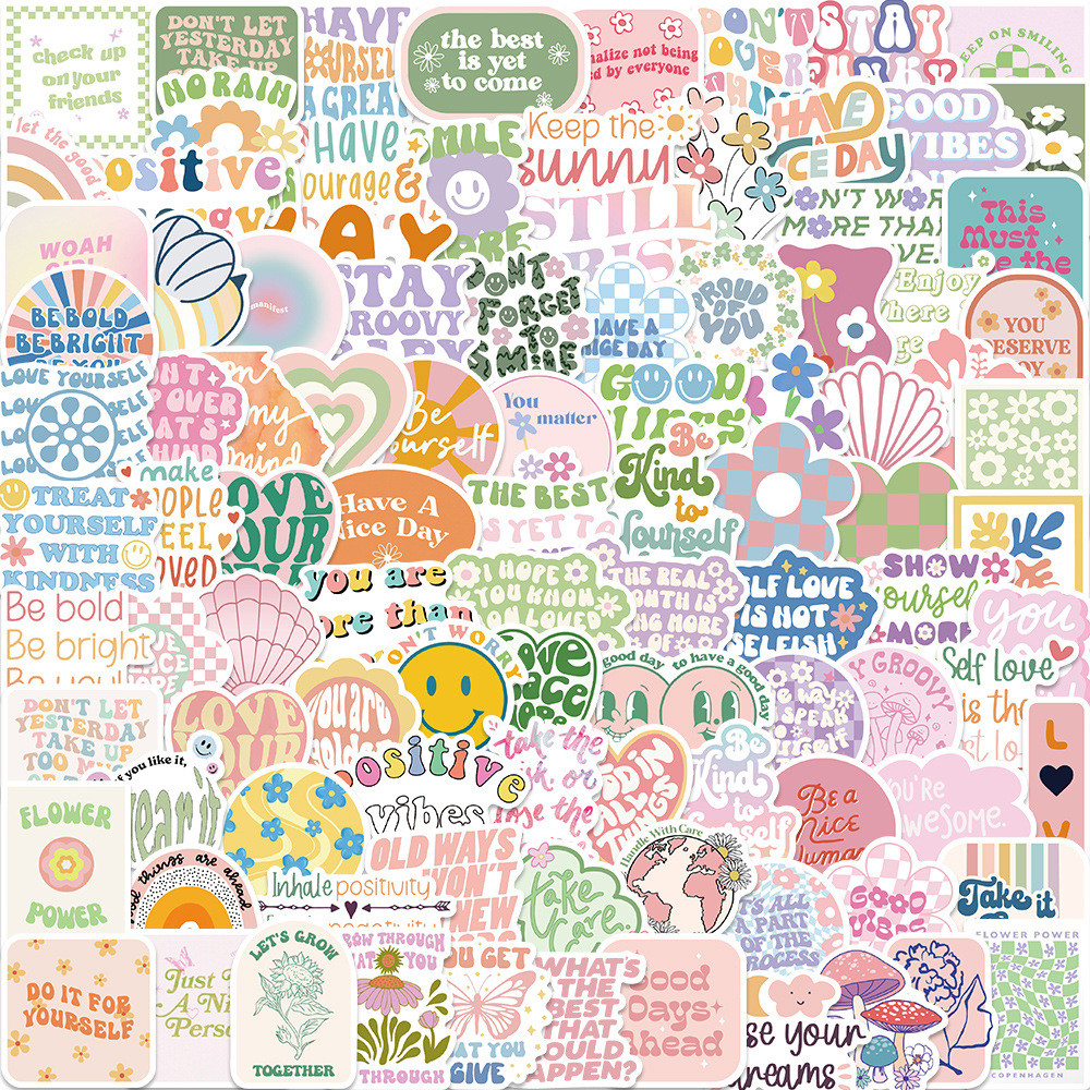 

10/30/50/100PCS Cute Inspirational Girl Pink Style Cartoon Stickers DIY Bike Travel Luggage Guitar Laptop Graffiti Sticker Toy