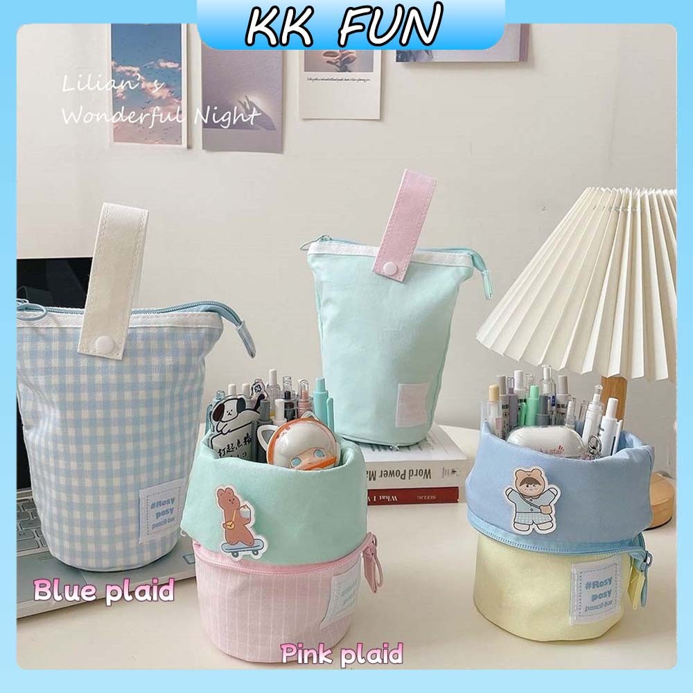 

Tong Canvas Tempat Pen / Berdiri Standing Pen Case / Case Tempat Pensil / Tempat Pulpen Di Meja Lucu