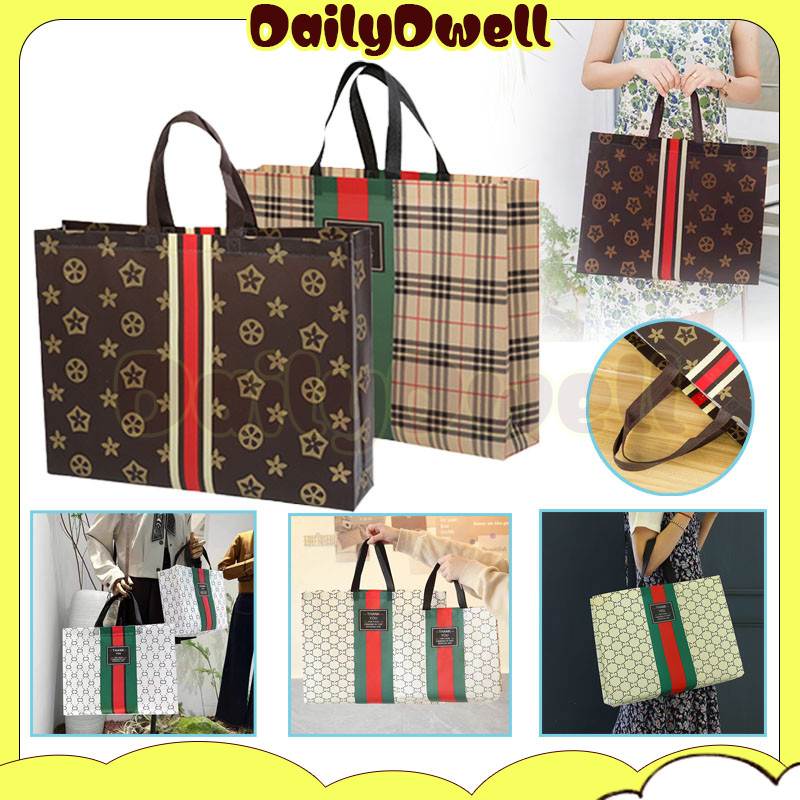 

tas non woven/ tas belanja spunbond model kotak box kantong kain souvenir / tas belanja /