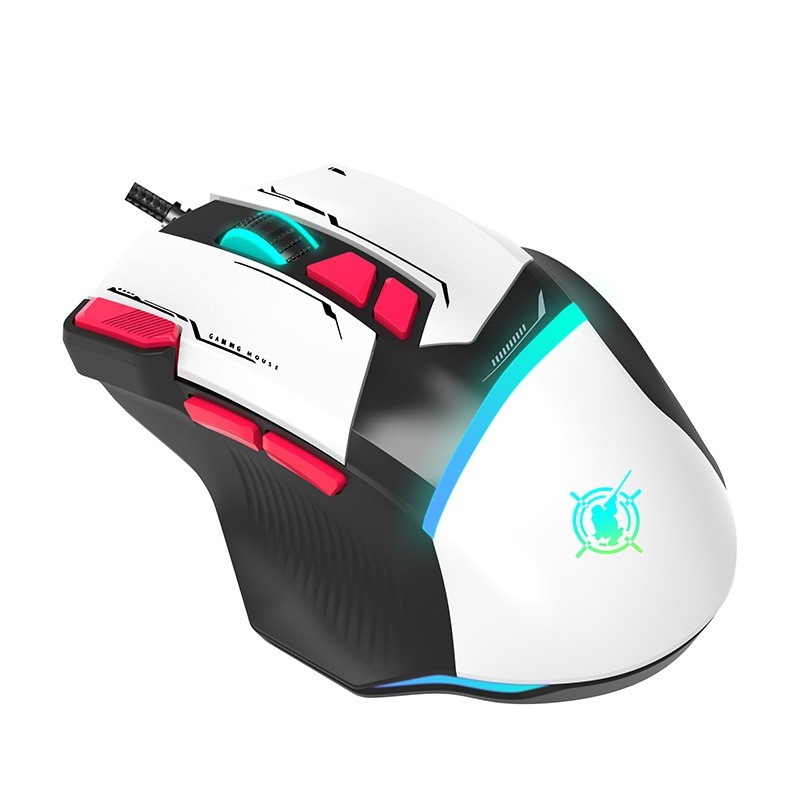 YRDN Gaming Mouse Macro GD-002 RGB 1200-7200 DPI 8-button custom click mecha mouse - Garansi 3 Tahun