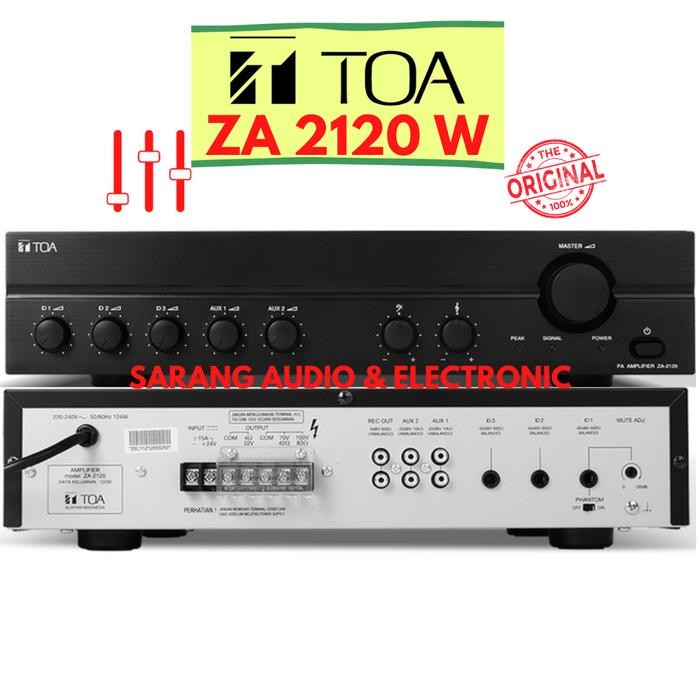 AMPLIFIER AMPLI TOA ZA2120W ORIGINAL TOA ZA 2120 W 120watt ZA2120 2120
