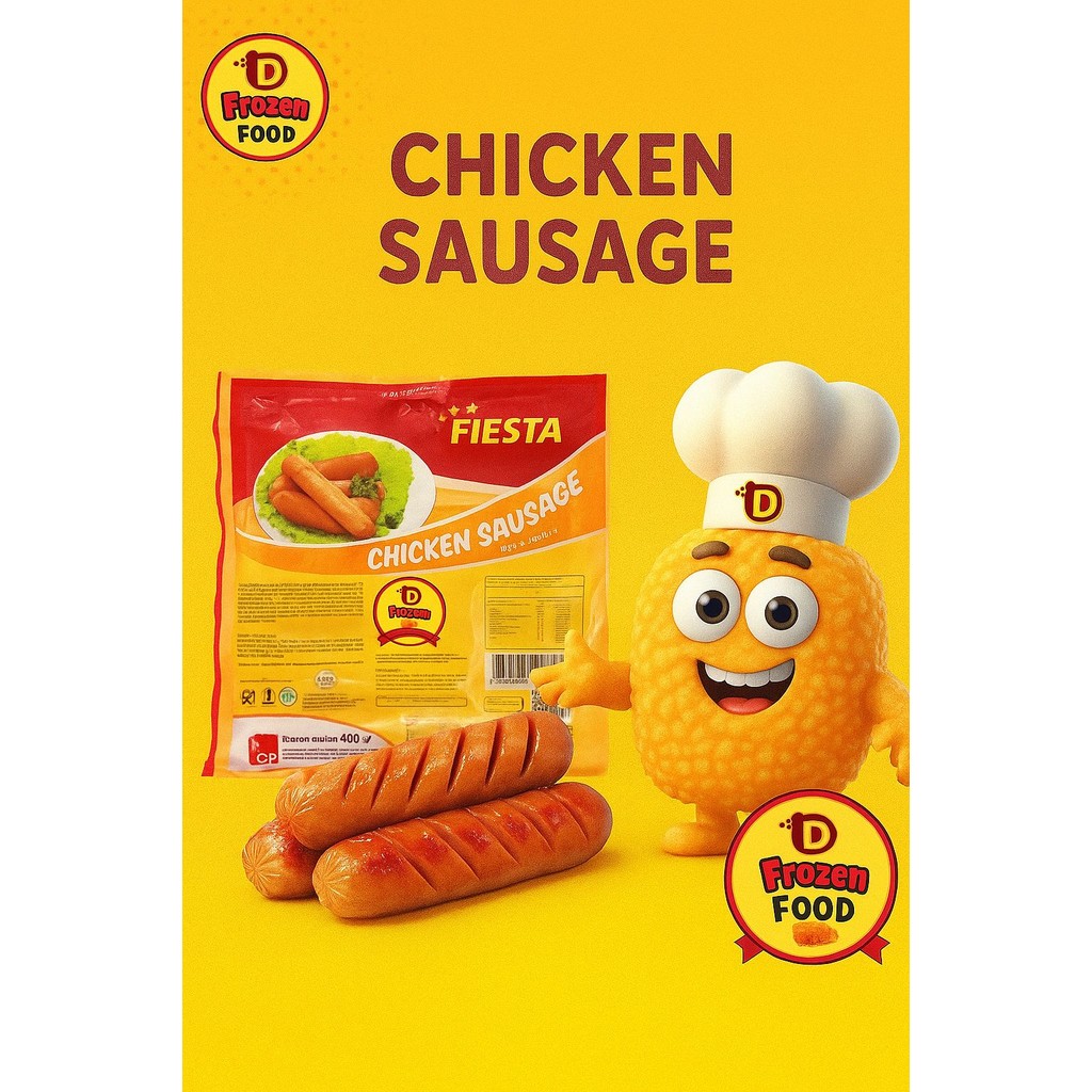

Sosis Ayam Fiesta 400gr Chicken Sausage enak dan praktis