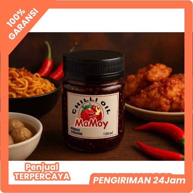 

Minyak Sambal Chilli Oil Mamoy Gurih Pedas Halal 112g