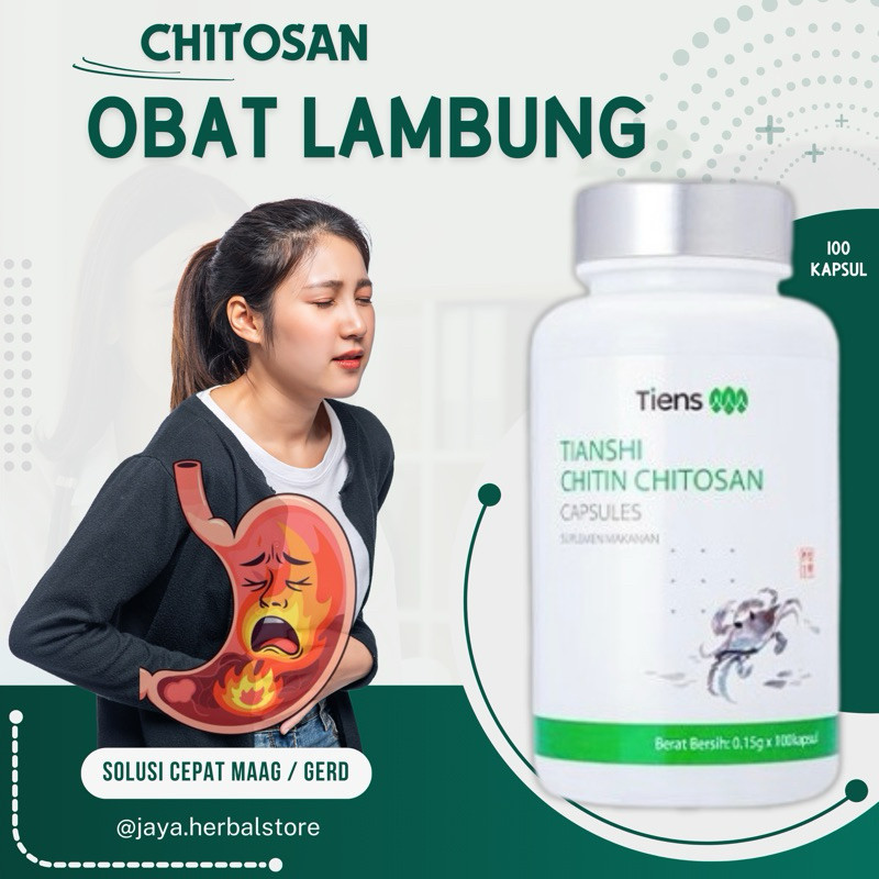 Obat Asam Lambung Chitin Chitosan Tiens Obat Maag Gerd Asam Lambung dan Asam Urat