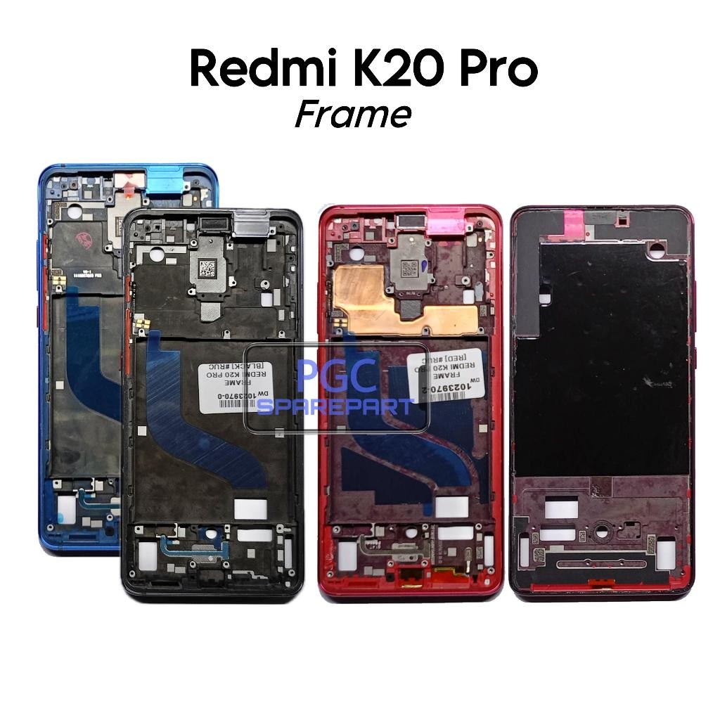 Ori Frame Redmi K20 Pro / M1903F11I - Tulang Tengah Tatakan LCD & Mesin