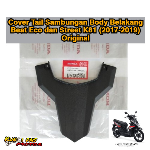 Cover Tail Sambungan Body Belakang Beat Eco dan Street K81 (2017-2019) Original Kuncipas Motor