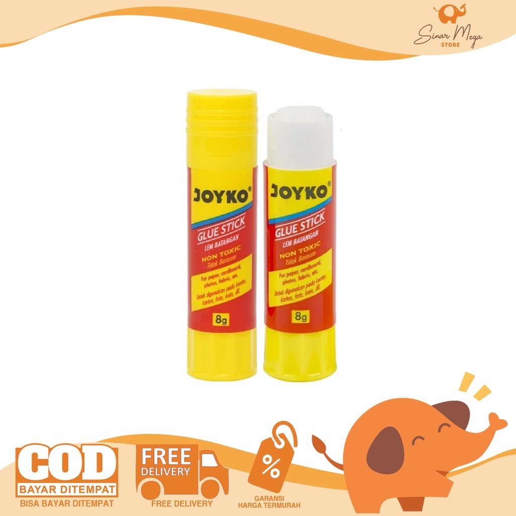 

JOYKO Glue Stick GS-09 ~ 15 / Lem Kertas Batang Kuning SATUAN Murah