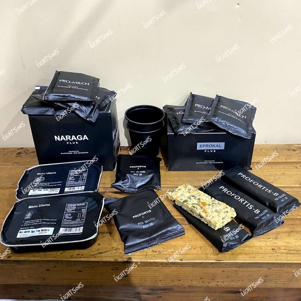 

BIG SALE 1 PAKET Ransum NARAGA EPROKAL PLUS TNI EXP AGUSTUS 2025 ASLI JATAH TNI. EPROKAL PLUS. RANSUM TNI. SUSU TNI. RANSUM SUSU. IMUKAL TNI