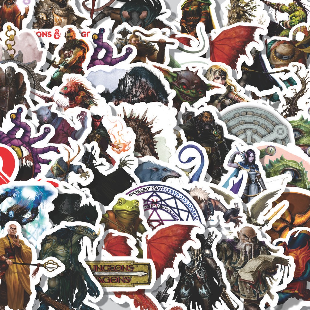 

Stiker Cutting Pack Stiker Dungeon And Dragons Series 1 Isi 100Pcs Series Aesthetic Lucu Keren Untuk Koper Bahan Vynil
