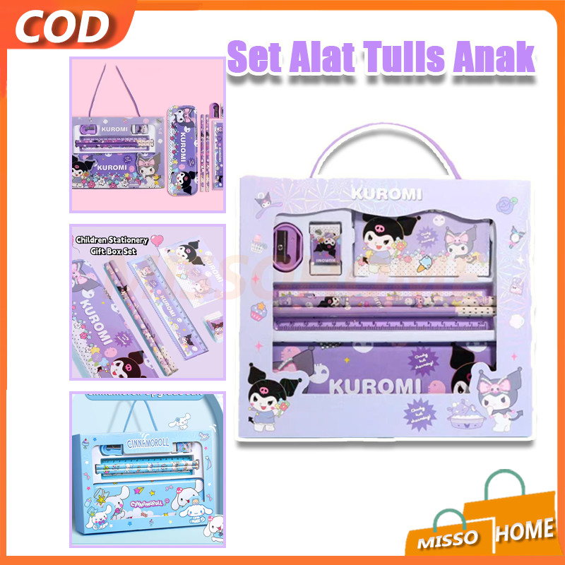 

Kotak Pensil Anak Set 7 in 1 Stationery/Studen Set Alat Tulis Sekolah Karakter/Peralatan Sekolah
