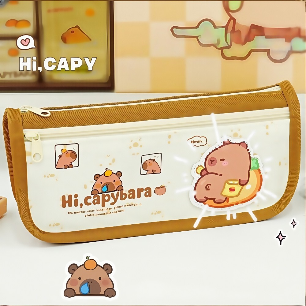 

Kotak Pensil Kapibara - Kapasitas Besar, Desain Trendi + Resleting Halus-COD