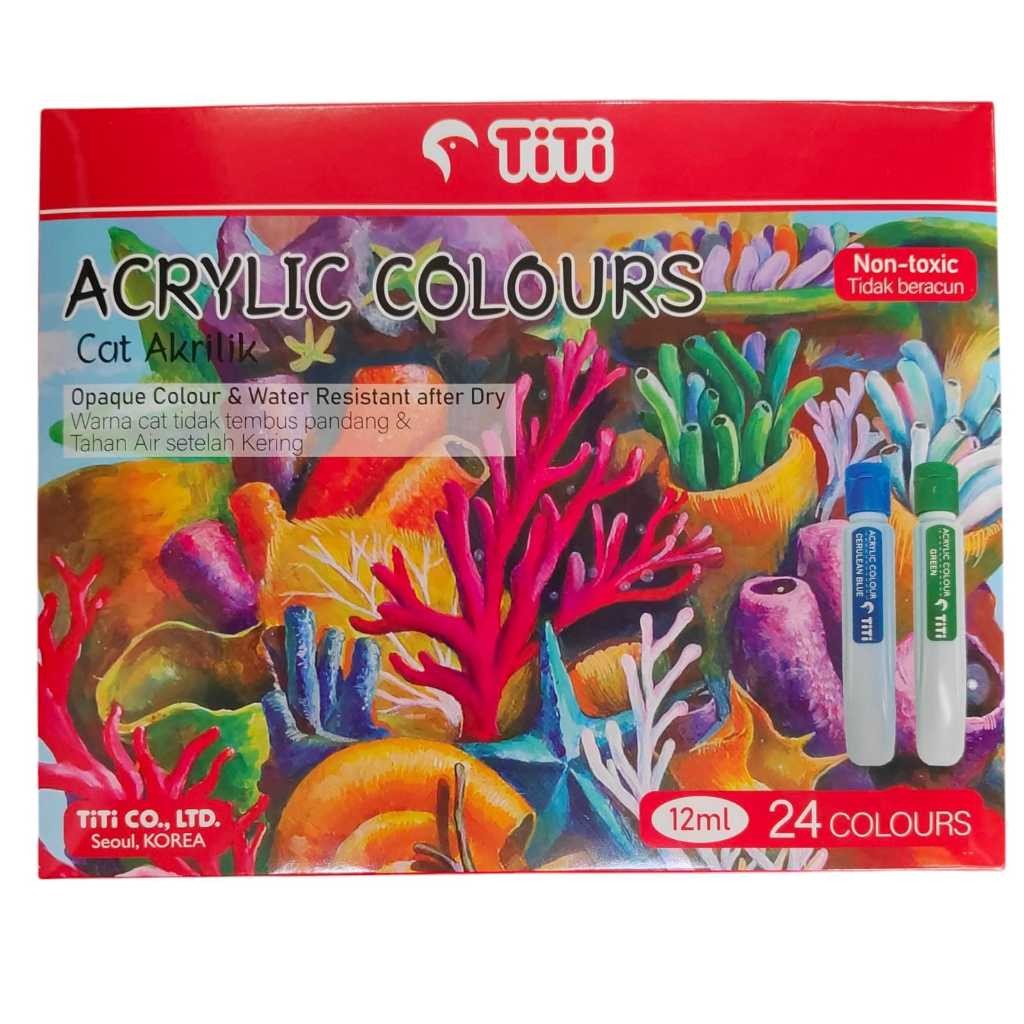

Titi Acrylic Paint / cat akrilik 12 ML - 12 / 24 warna
