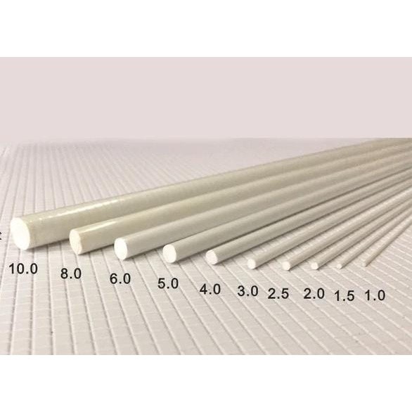 Pipa BULAT PADAT bahan maket 50cm (diameter 1mm-10mm)