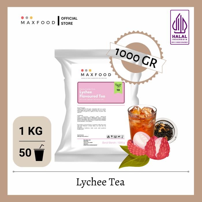 

Hot Produk MAXFOOD - Lychee Tea Powder Drink / Bubuk Minuman Serbuk Teh Rasa Leci - 1 kg Terbaik dan Terlaris