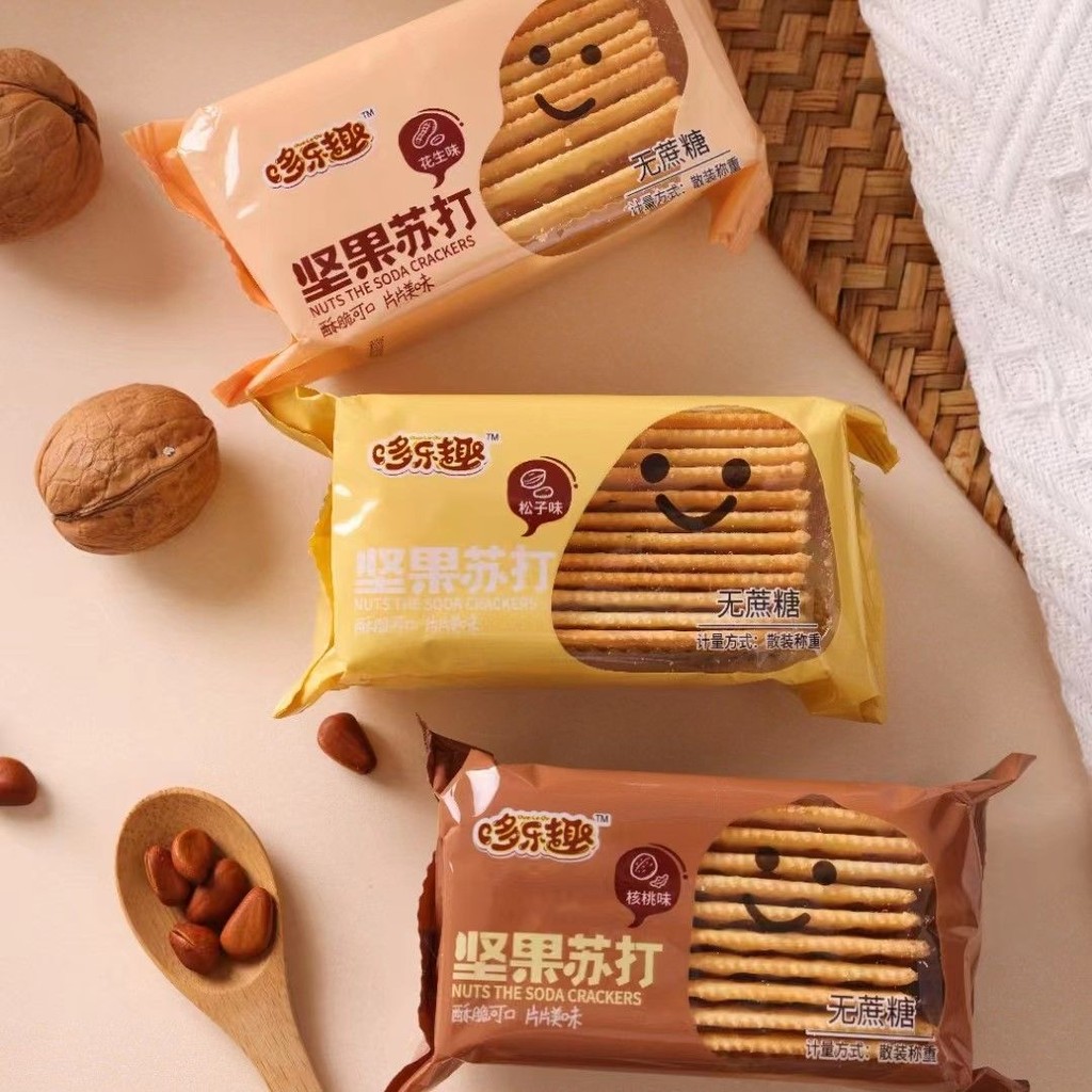 

【Lebih dari 3 000 Pelanggan Kembali】Kerupuk Soda Tanpa Gula Camilan Lezat Kemasan Kecil Berat 500g Seluruh Kotak 3000g