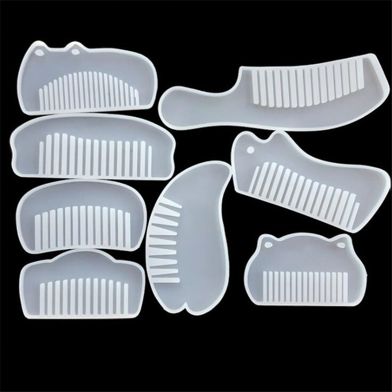 

Silicone Comb Mold Resin DIY Casting Mold Jewelry Resin Mould Handcraft Epoxy Resin Mould for DIY Jewelry Craft Supplies, Clear