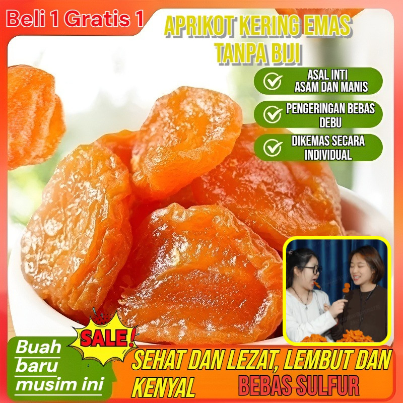 

✨Buah kering yang lezat✨250G-Kering Apricot Xinjiang / Tanpa Tambah/buah kering mix fruit halal/buah kering wellmade/Kemasan Kecil/Makanan ringan kantor/Camilan anak-anak