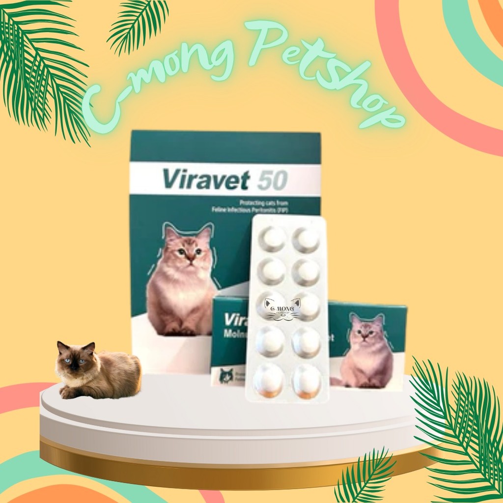 Viravet 50 Molnupiravir 50mg (1 TABLET) Obat FIP Basah / FIP Kering Pada Kucing
