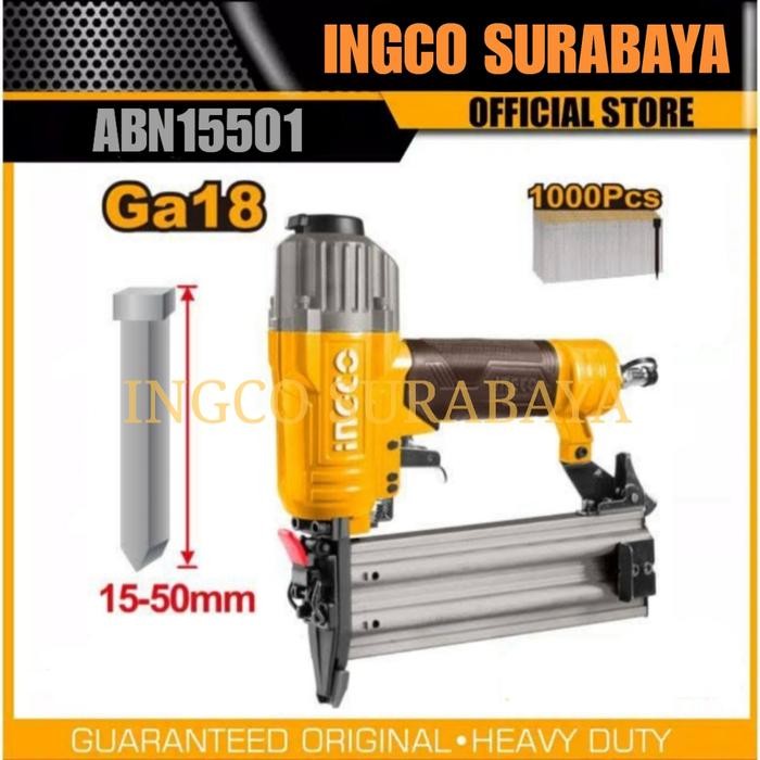 

INGCO ABN15501 AIR BRAD NAILER 15-50MM PAKU TEMBAK ANGIN PNEUMATIC