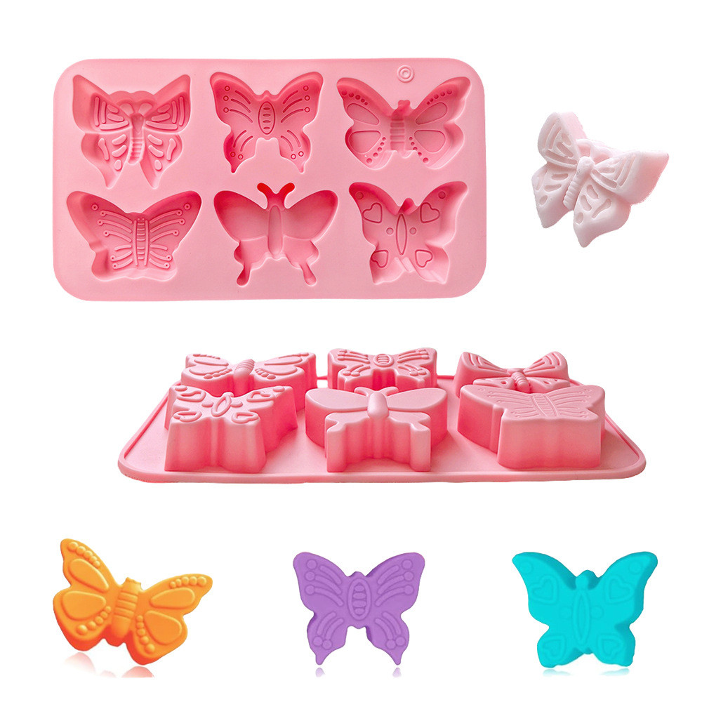 

1pcs Butterfly Shaped Silicone Molds Baking Mould Baking Tool for Chocolate Cake Dessert Candy Mousse Pastry Candy Polymer