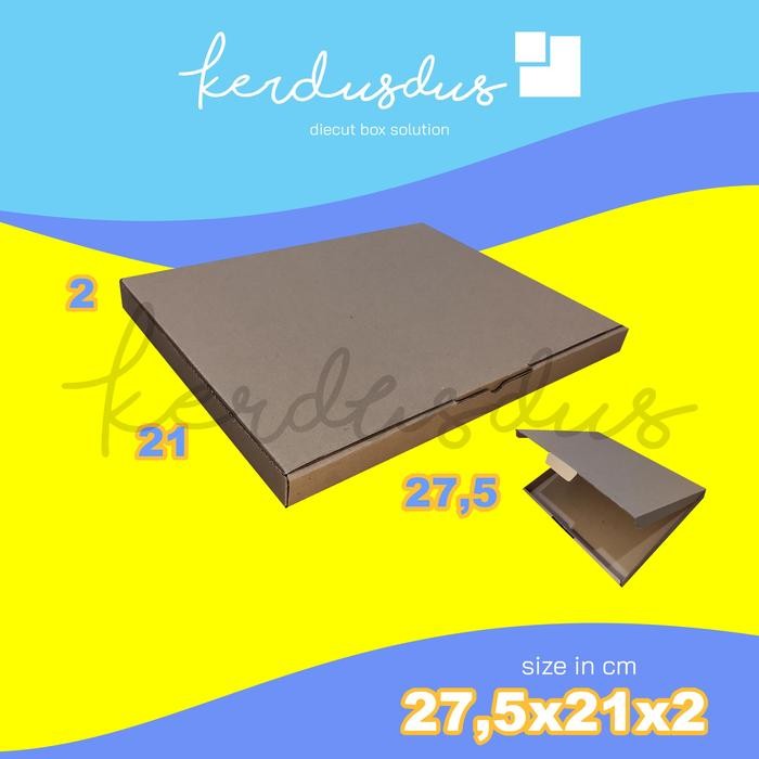 

27.5x21x2 cm kardus carton box diecut pizza kue packing packaging