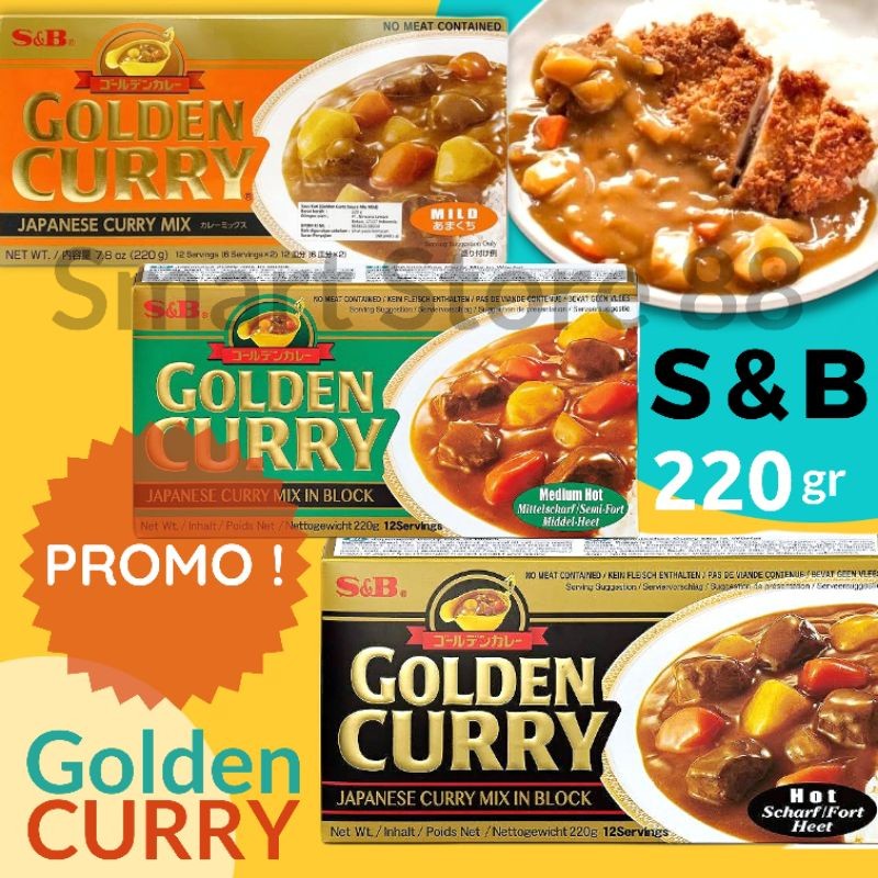 

S&B GOLDEN CURRY 220GR PROMO S&B GOLDEN KARI JEPANG