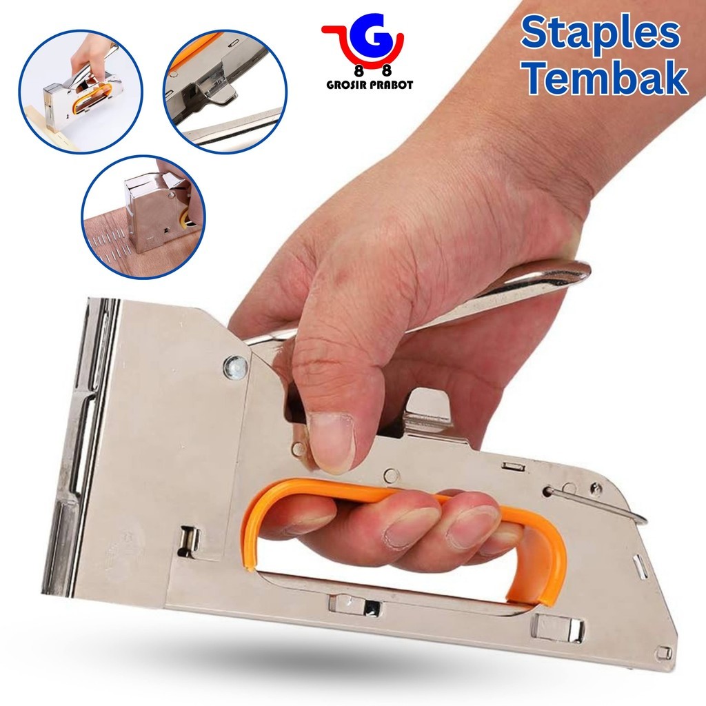 

Alat Staples Tembak Kertas Kayu Jok Motor Gun Tacker Steples Hekter Stapler Tembak Guntacker
