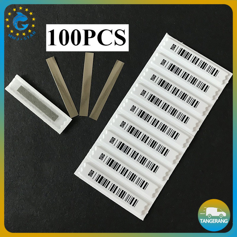 

Set Label Alarm Security 100pcs Sensor Stiker AM 58Khz Untuk Toko/Gudang