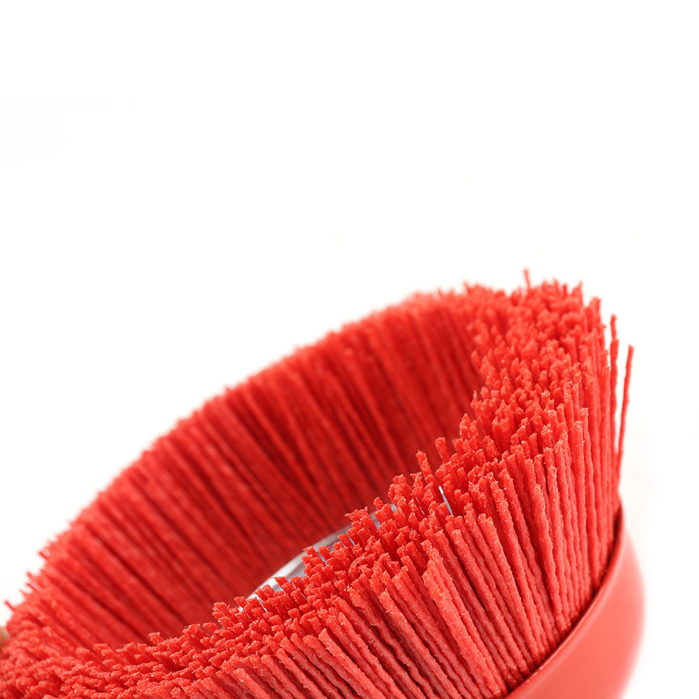 5 Inch Nylon Brush 125mm Nylon Abrasive Cup Brush Wheel for Metal Woodworking Glass Polishing Deburr