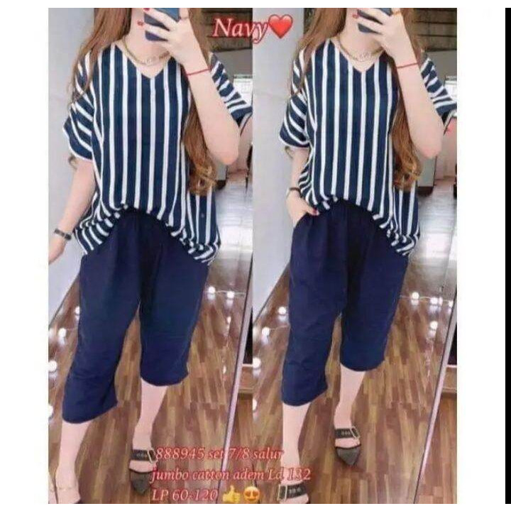SET WANITA LENGAN PENDEK CELANA PENDEK | SET SALUR LENGAN PENDEK RAYON TWILL