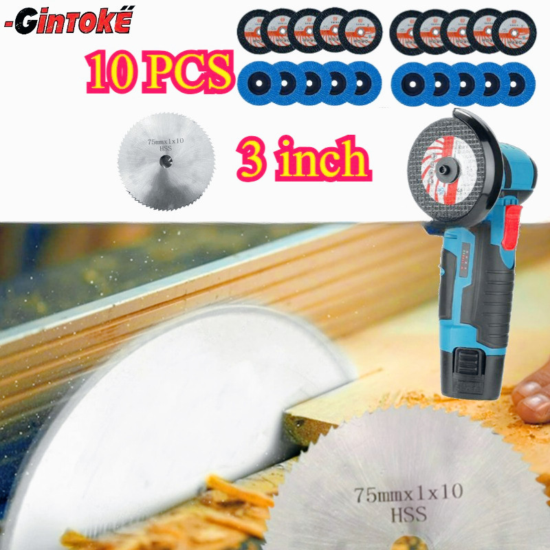 10PCS/Set 3 Inch Cutting Whee/Circular Saw Blade 3inch/Mata Gerinda Potong Kayu/Mata Gergaji Bulat/M