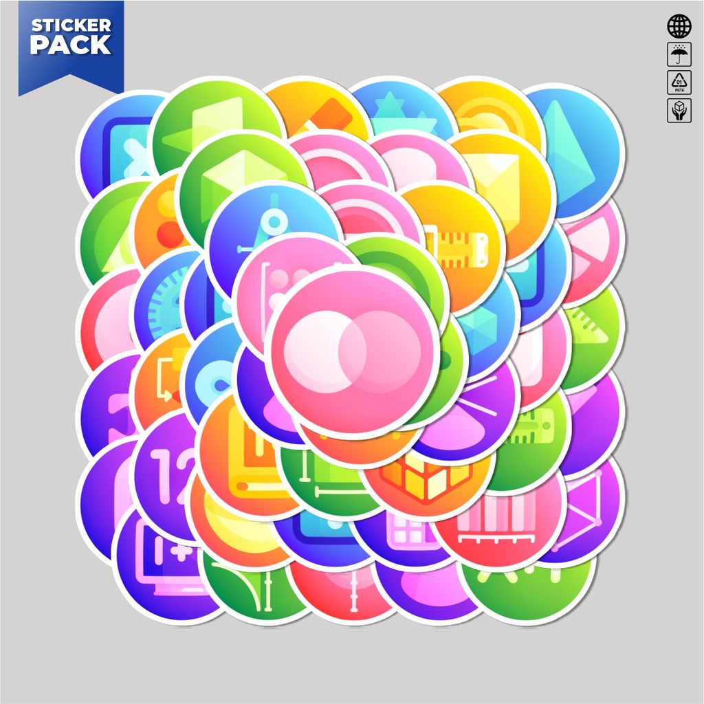 

[100PCS]Stiker Pack Stiker Math Icon Pack Series [Seri Paket Ikon Matematika] Aesthetic Vinyl Anti Air Dekorasi Sticker Laptop Buku Journal Koper Helm Casing HP Gitar Helm Skateboard