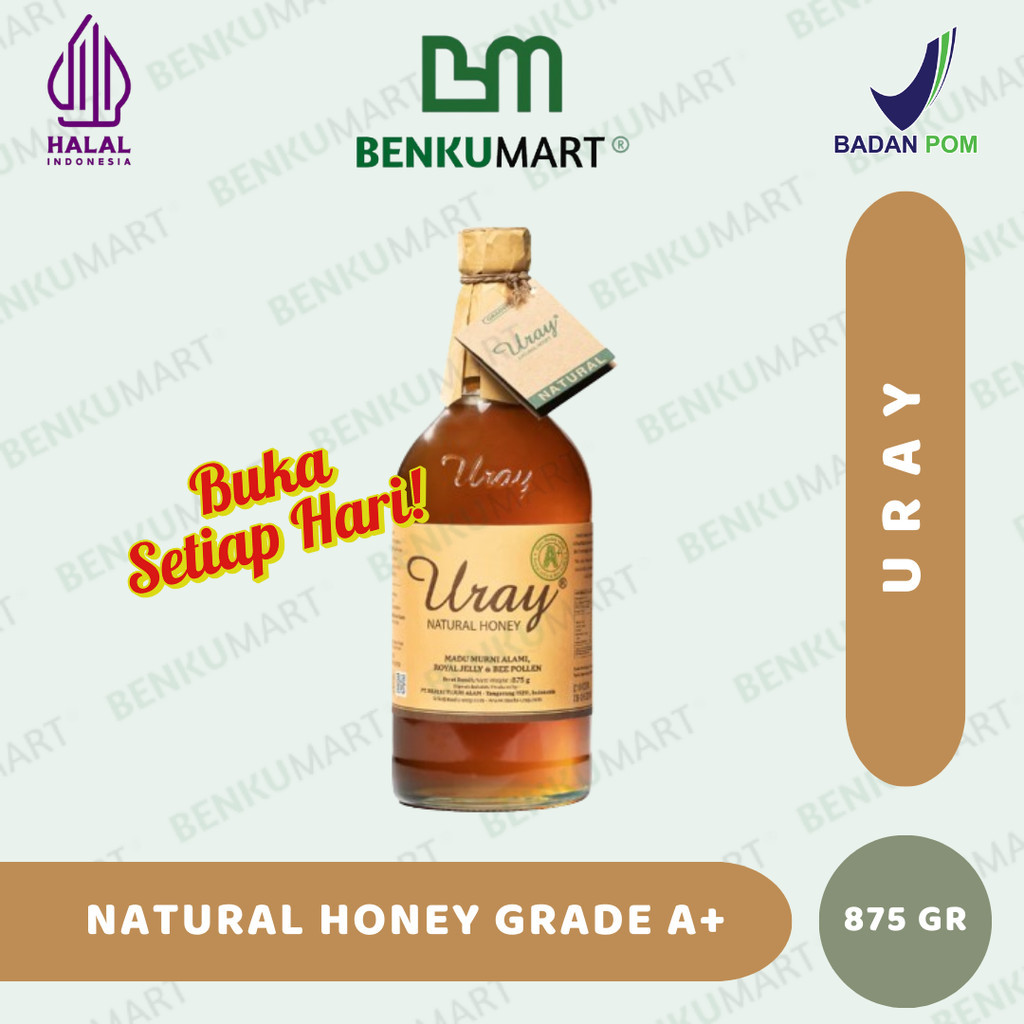 

Madu Uray Grade A+ | Natural Honey 100% | Madu Lebah Alami 875gr