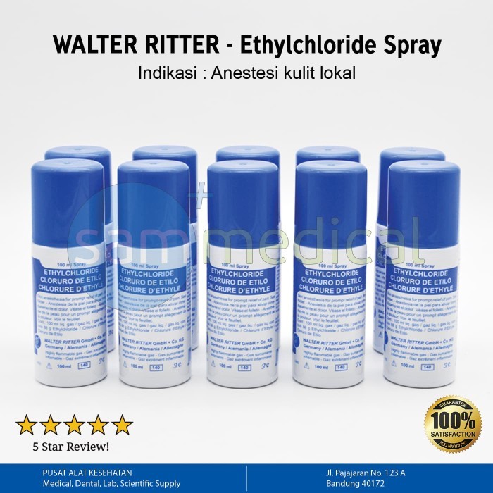 Walter Ritter Chloretyl / Chlor etil / Etyl Chloride - 100 grm
