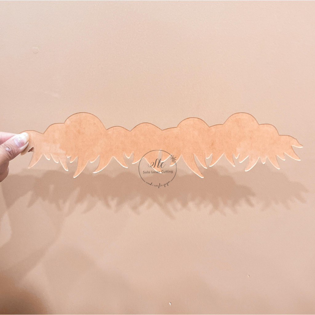 

Penggaris Pola Cetakan Gambar Awan & Rumput Acrylic