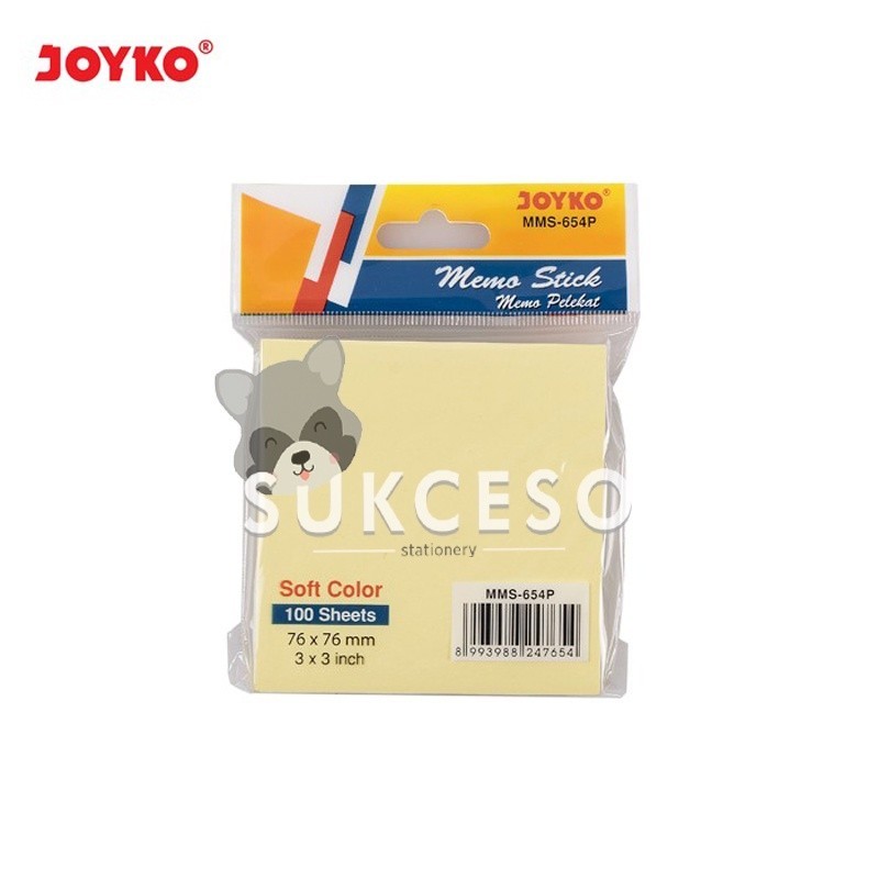 

Joyko Memo Sticky Notes MMS-654P Soft Color / Sticky Notes Murah Berkualitas