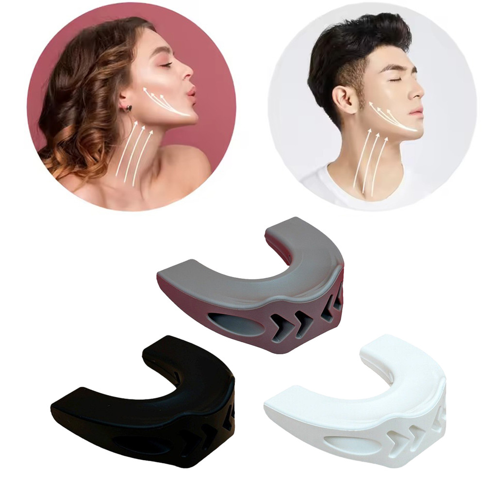 1pc alat mewing rahang Silikon Rahang dan pipi penuh Pelatih otot rahang