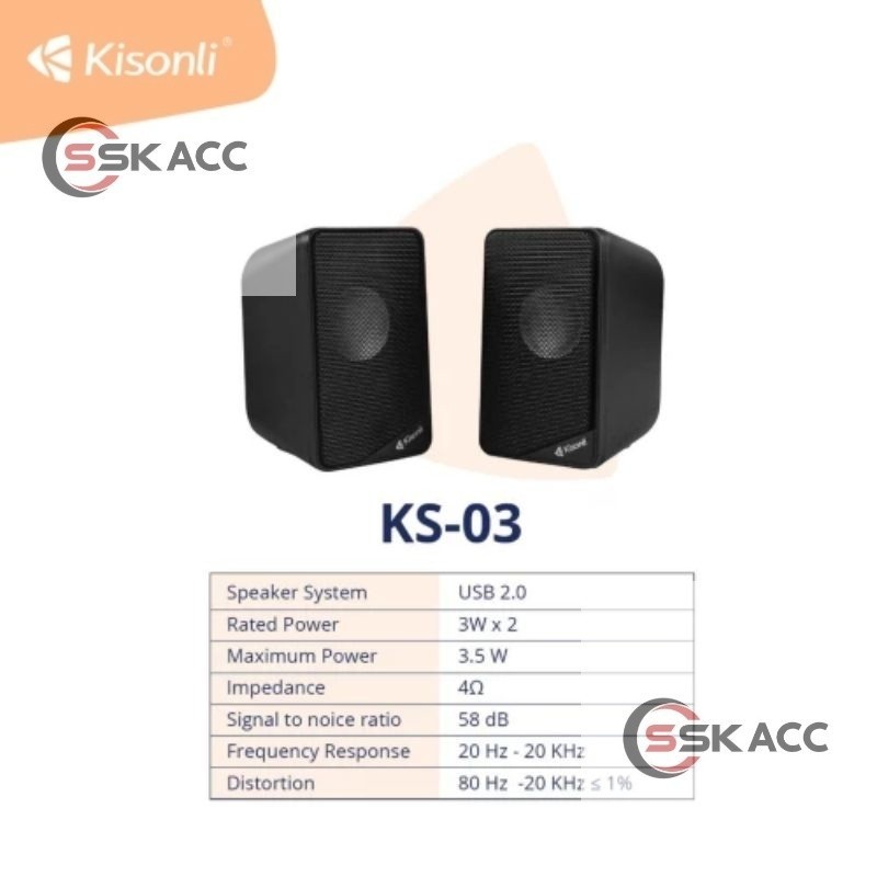 Kisonli - Speaker Komputer / Laptop / Speaker Kisonli Ks 03 -KOMPUTER